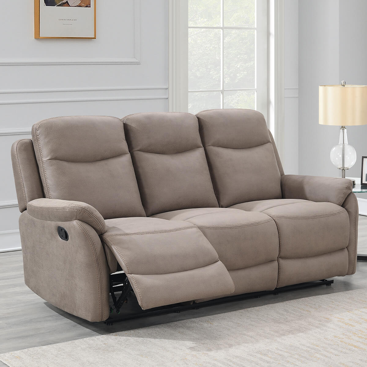 Evander 3 Seater Sofa – Taupe