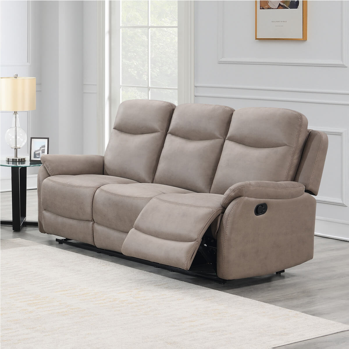 Evander 3 Seater Sofa - Taupe