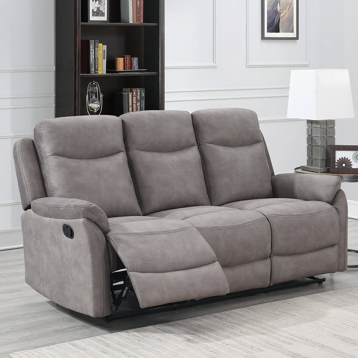 Evander 3 Seter Sofa – Grey