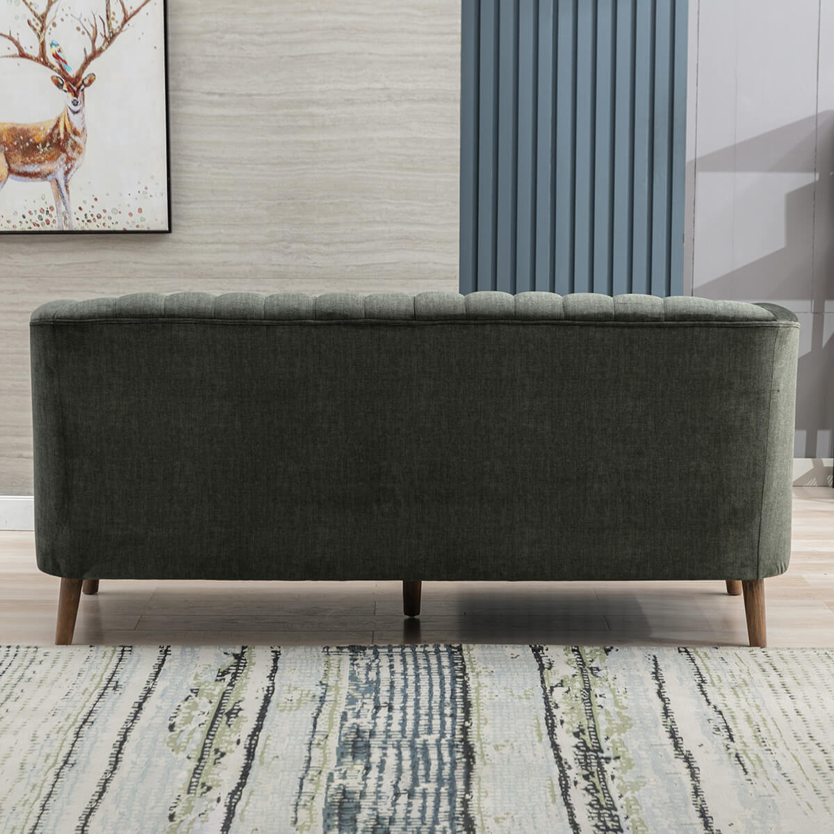 Charlotte 3 Seater Sofa - Moss Green - Get Furnished