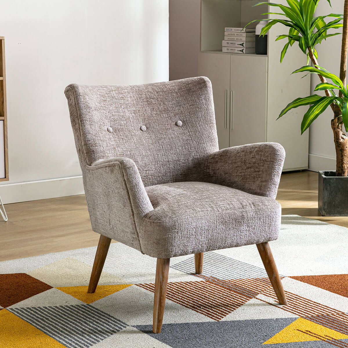 Lindsey Accent Chair - Biscuit