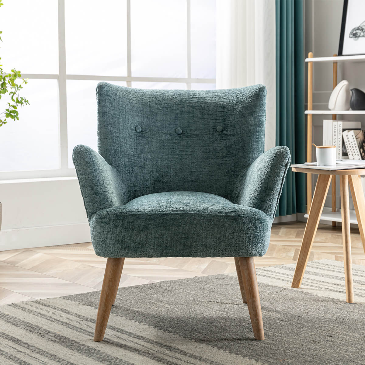 Lindsey Accent Chair – Sea Green