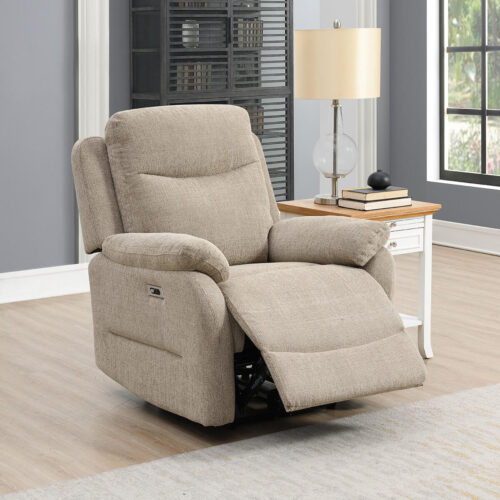 Keegan Electric Recling Armchair - Oatmeal