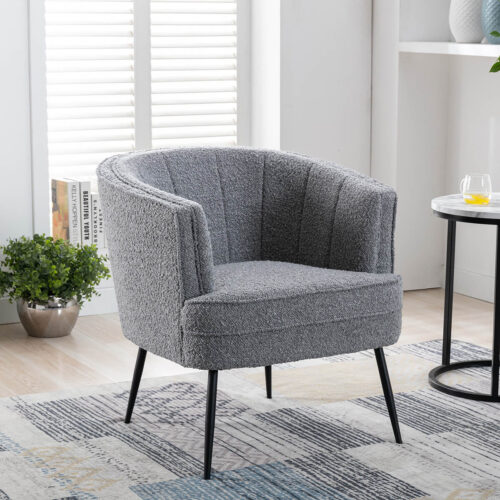 Wendy Tub Chair - Grey Boucle