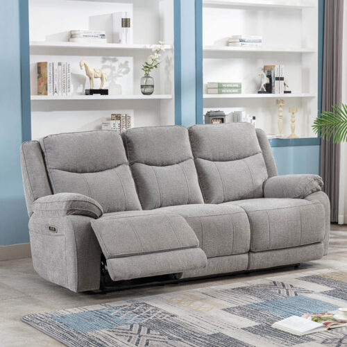 Herbert 3 Seater Sofa - Light Grey