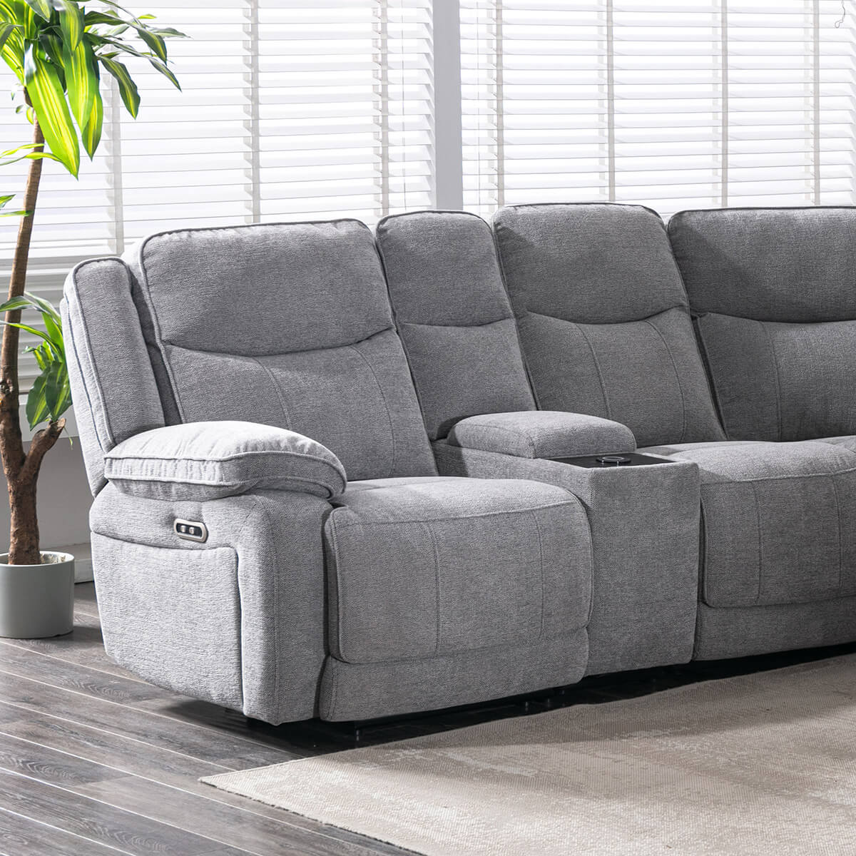 Herbert Corner Sofa - Light Grey