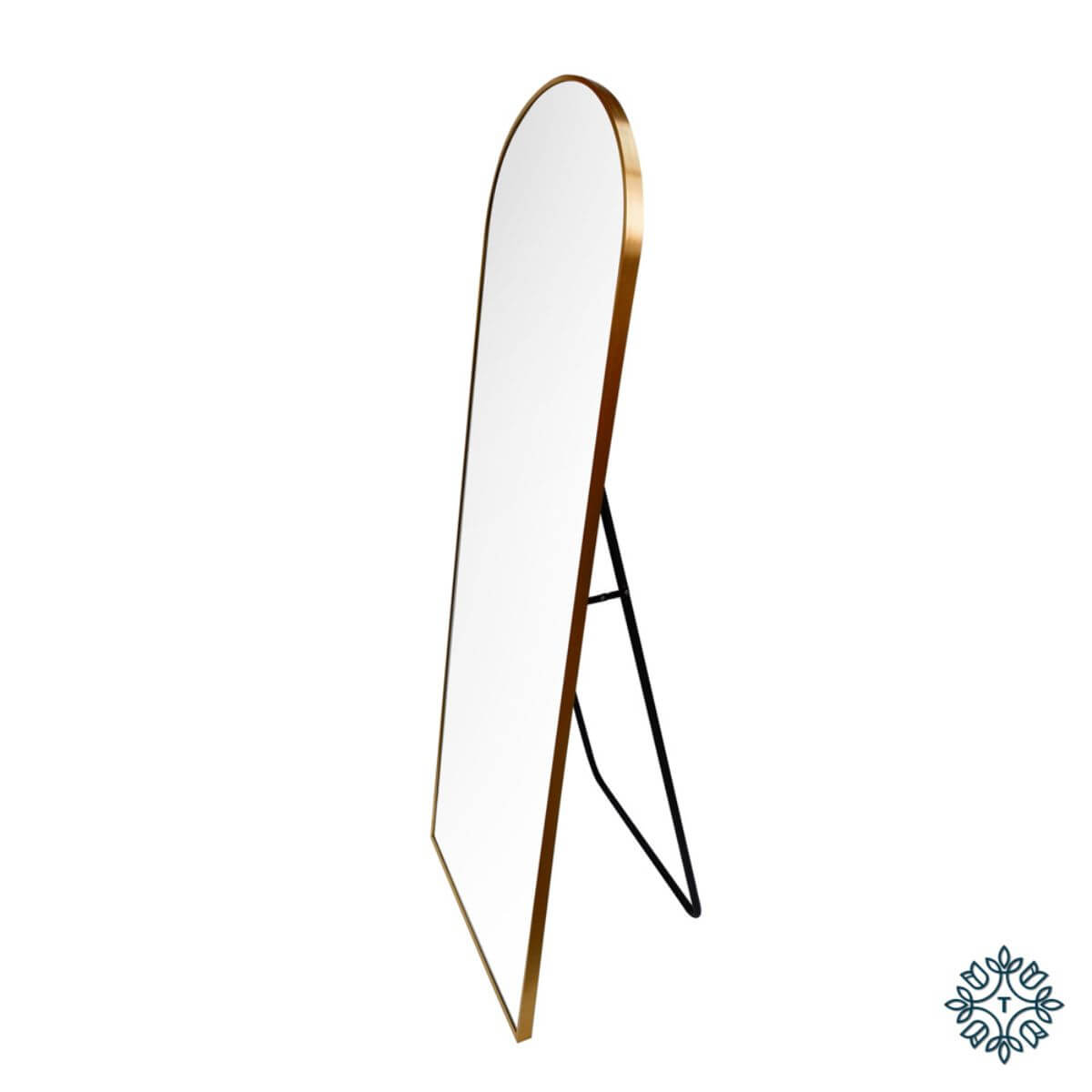 Modena Floor Standing Mirror - Gold 50x160cm