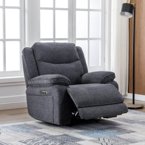 Herbert Electric Recliner - Dark Grey