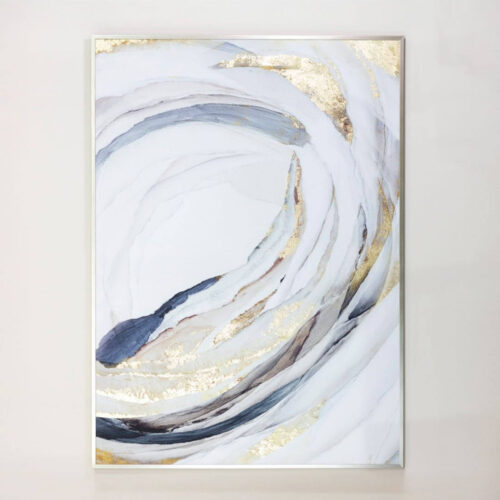 Framed Canvas Whirl 122 X 88cm