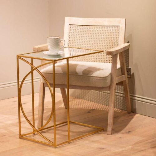 Franklin nest of tables gold
