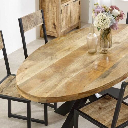 Surrey 6-8 seater oval dining table