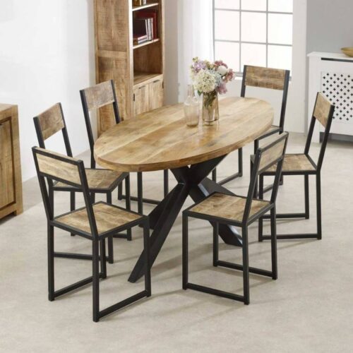 Surrey 6-8 seater oval dining table