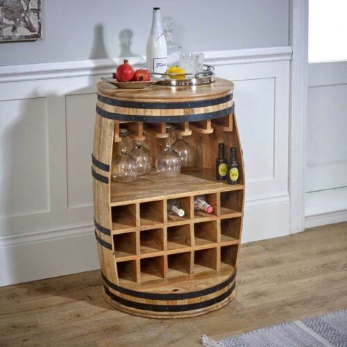 Surrey barrel wine side table