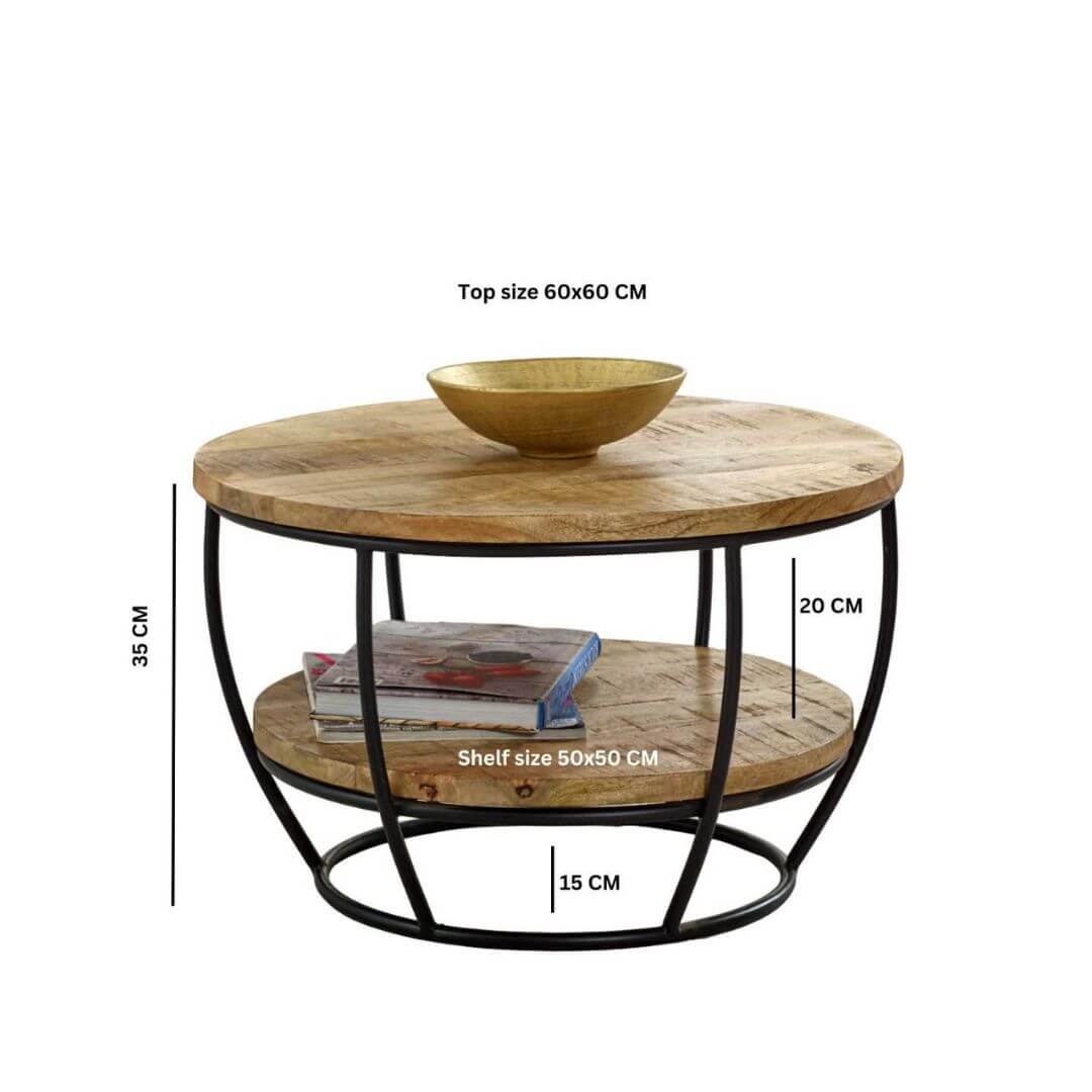 surrey coffee table with shelf
