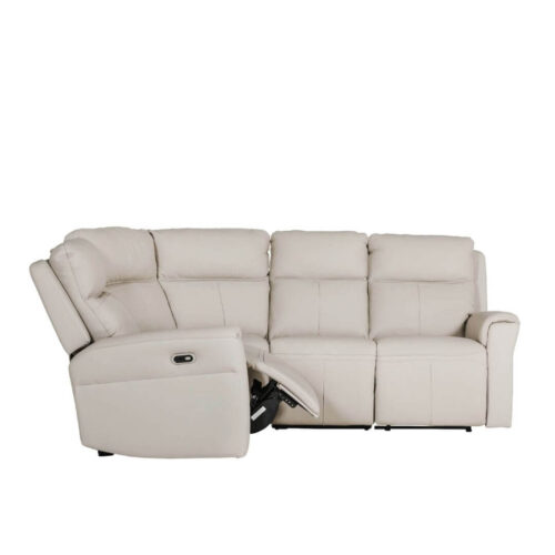 Russo Corner Electric Recliner - Stone