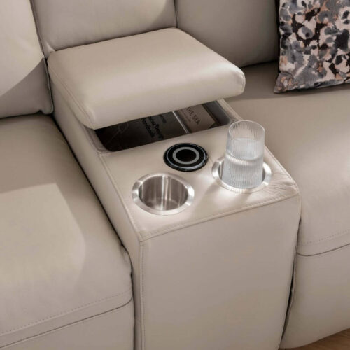 russo console sectional - stone