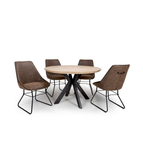 Manhattan Round Table - Oak 120cm