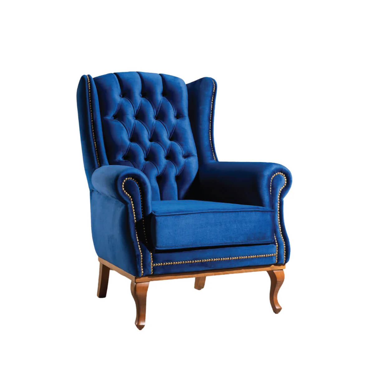 Clio Wingback Armchair - Navy