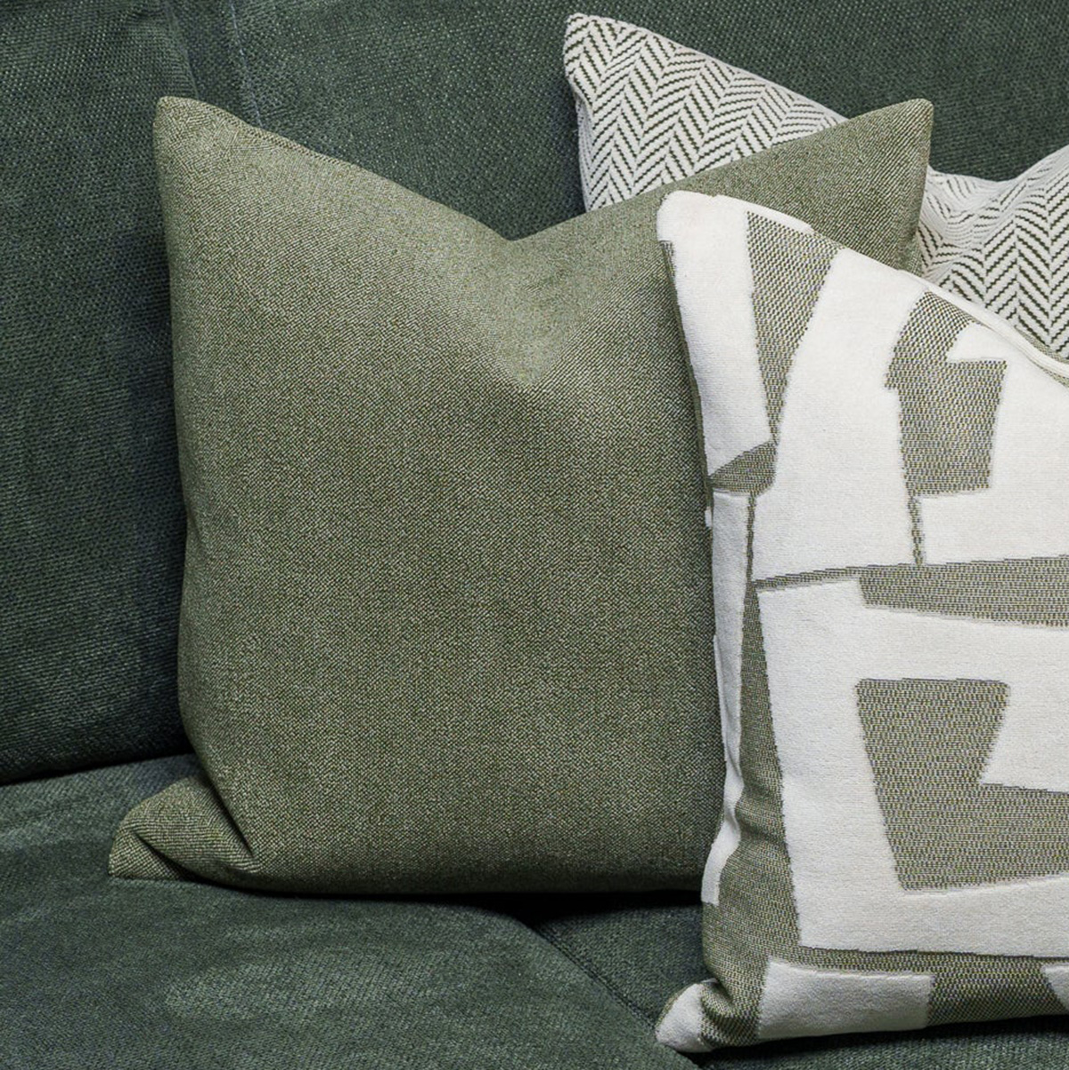 Solara Plain Avocado Cushion