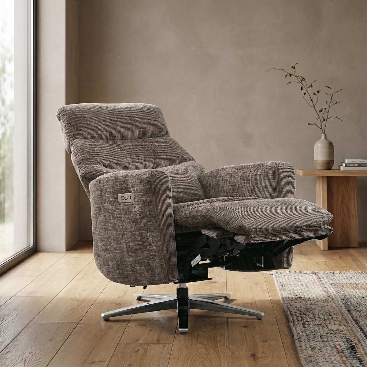 Monique Electric TV Chair Stone