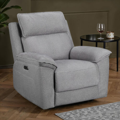 Blaine 1 Seater Electric Recliner Greige