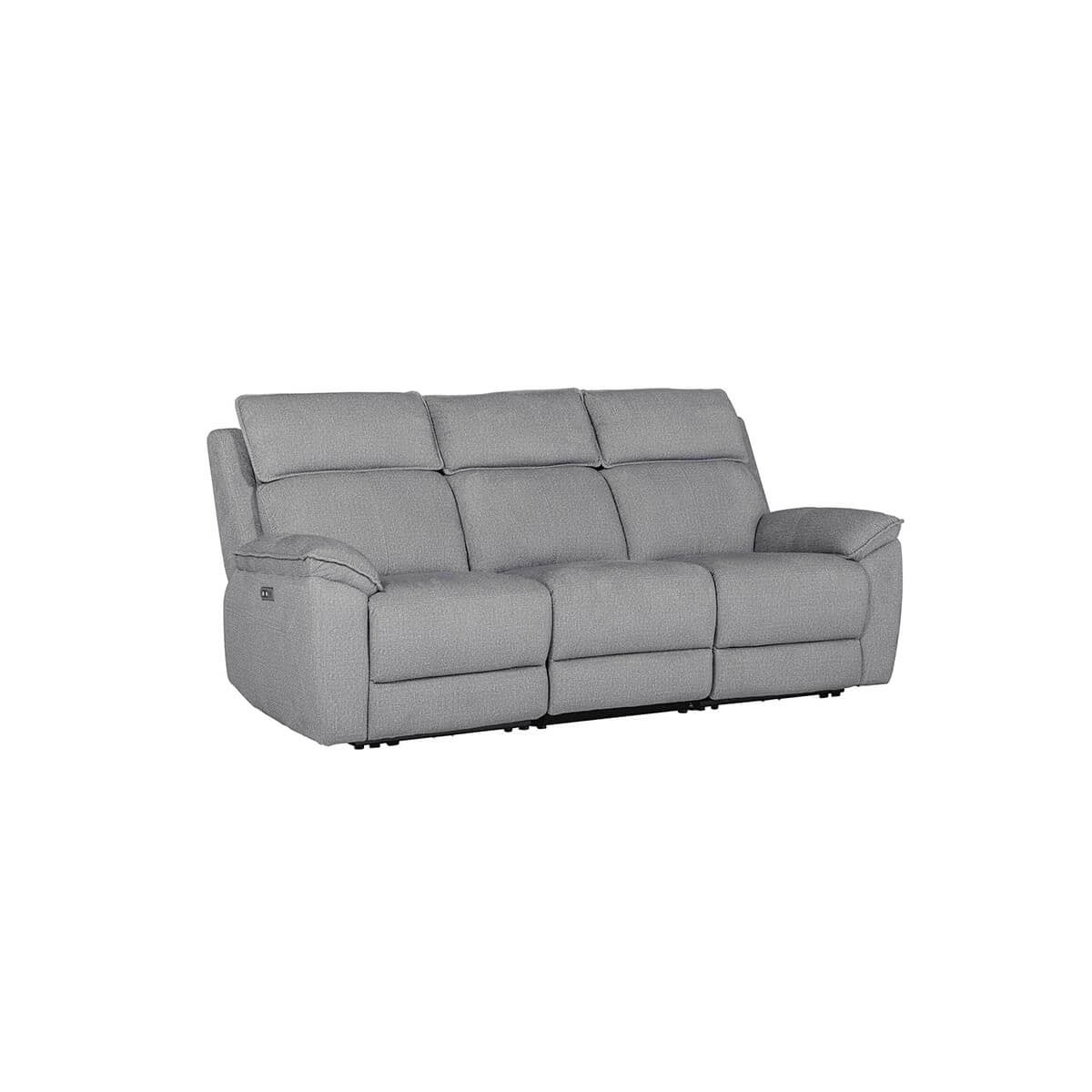 Blaine 3 Seater Electric Recliner Greige
