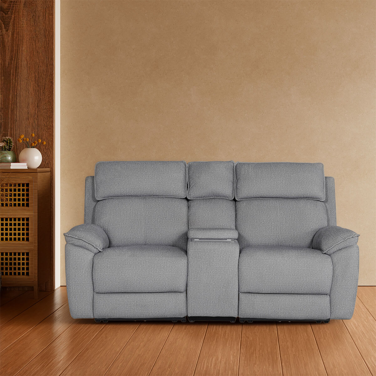 Blaine 2 Seater Electric Recliner Greige