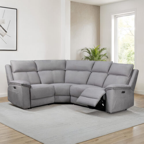 Blaine 4 Piece Corner Group Electric Recliner - Greige
