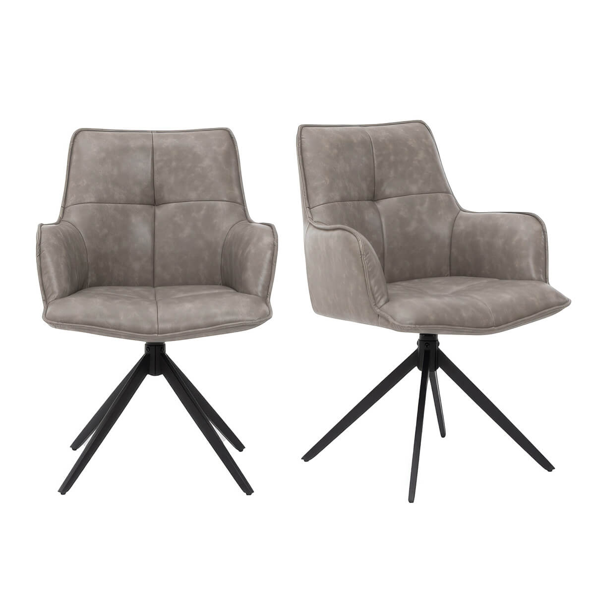Jacob Dining Chair - Grey PU