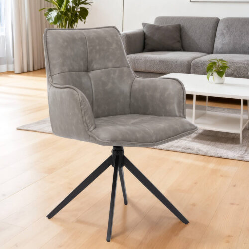 Jacob Dining Chair - Grey PU