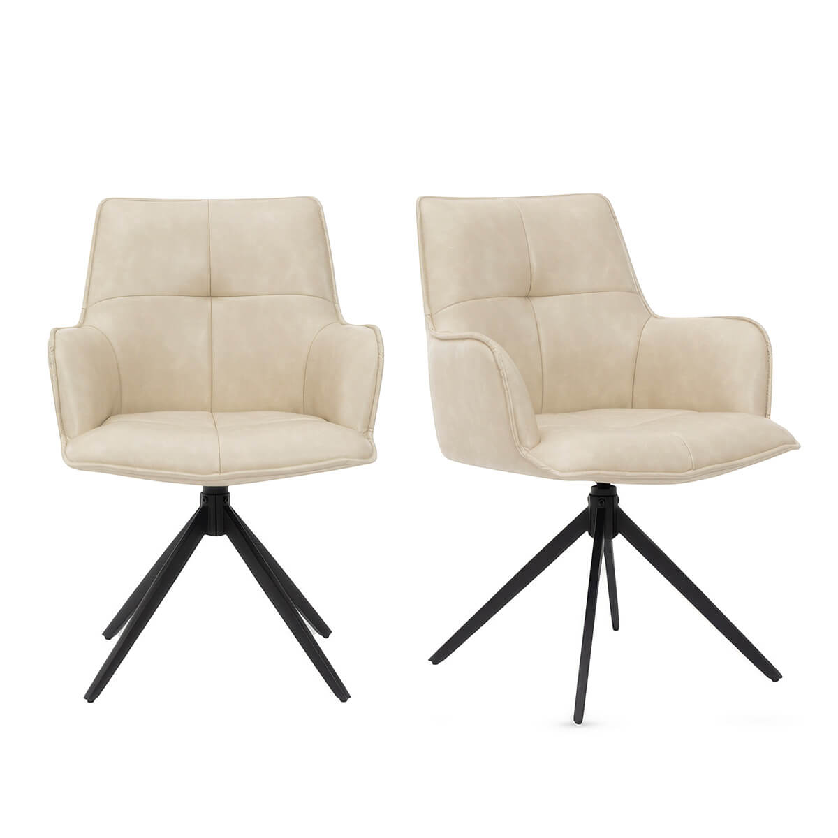 Jacob Dining Chair - Ivory PU