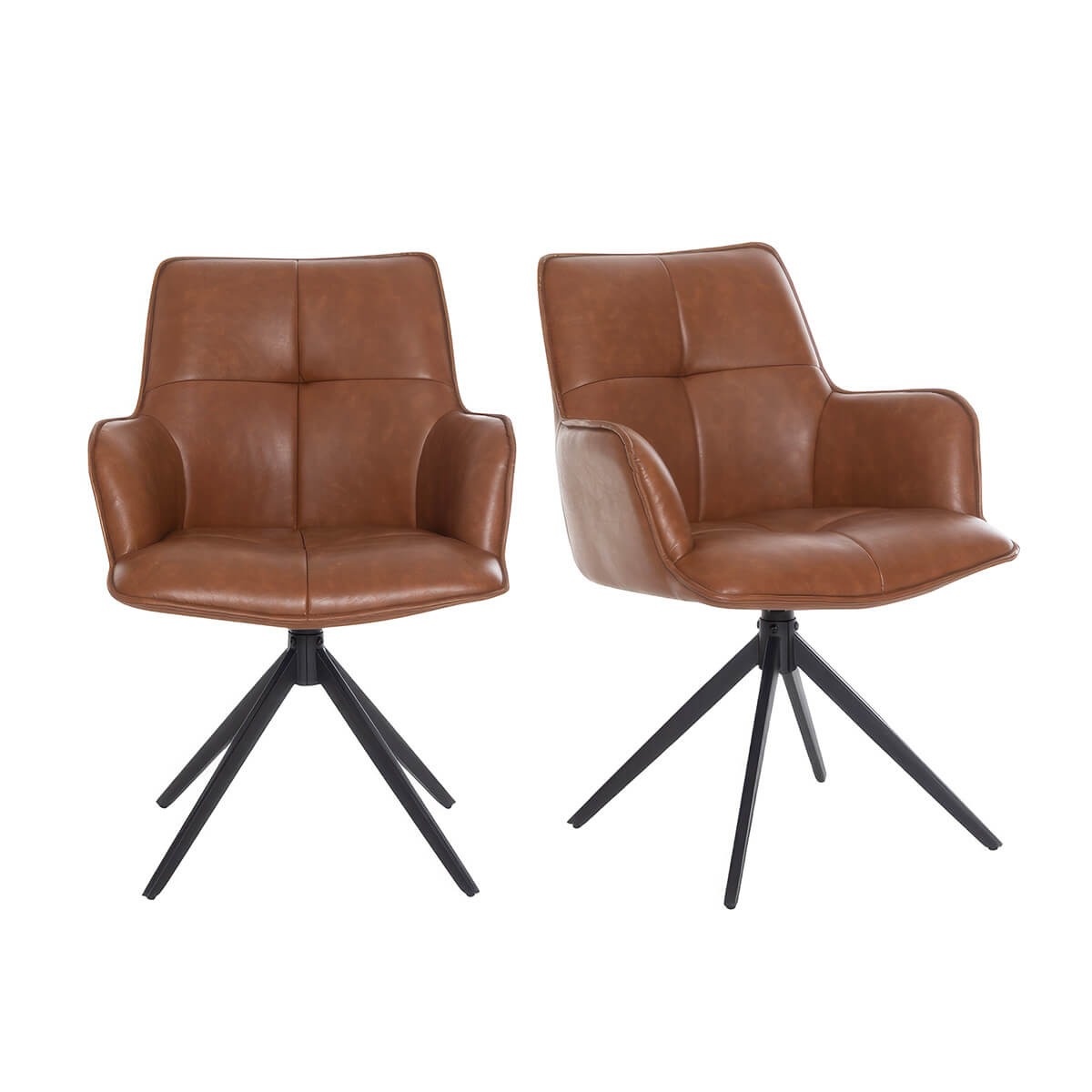 Jacob Dining Chair - Tan PU