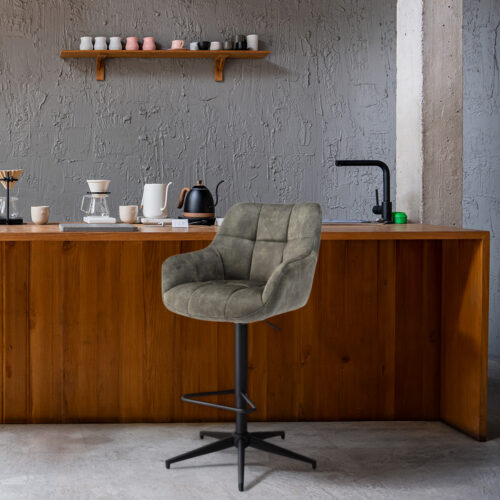 Jade Bar Stool - Olive
